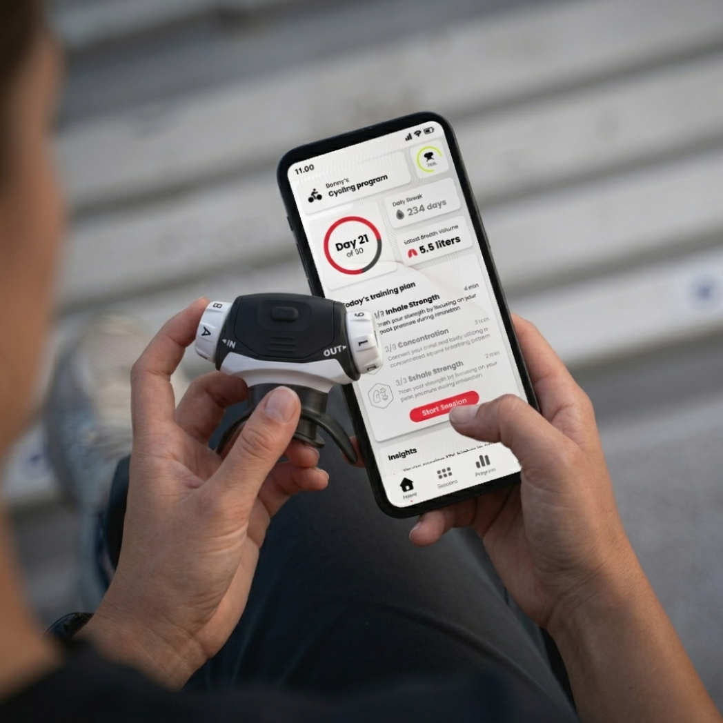 airofit-elite-e-unit-atemtrainer-einheit-app-steuerung image 2