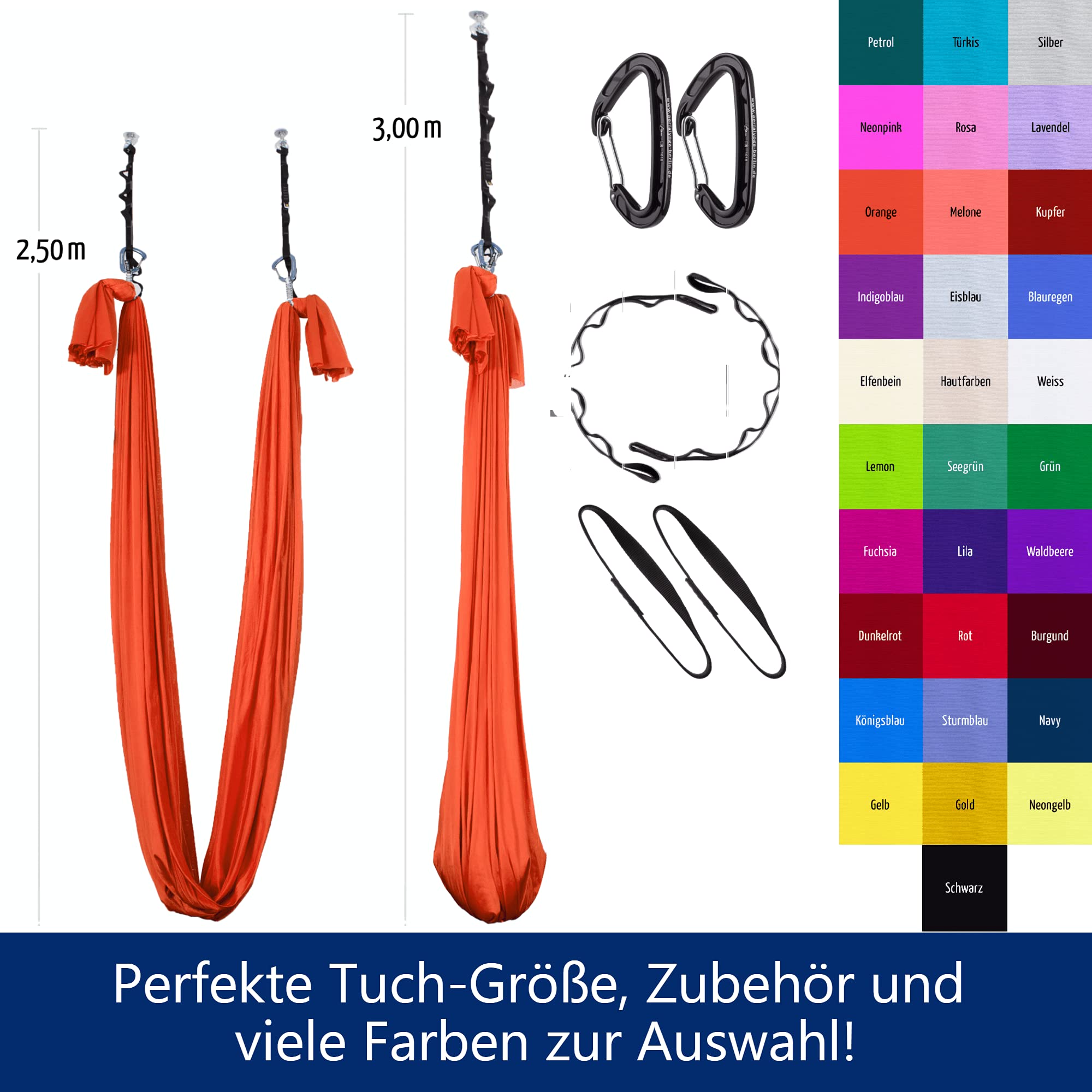 aerialx-aerialyoga-yogatuch-kupfer-set-mit-turnringen image 3